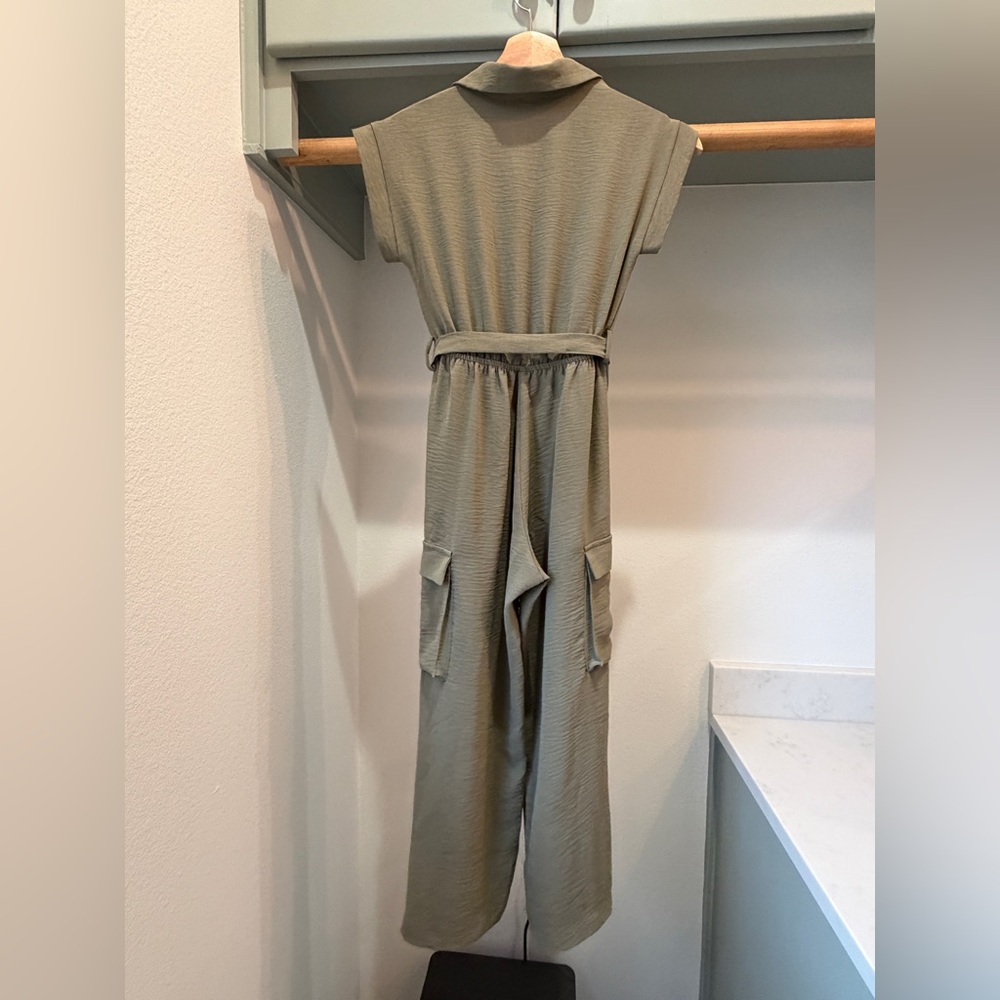 Girls’ Olive Green Jumpsuit, size 10 - Picture 2 of 5
